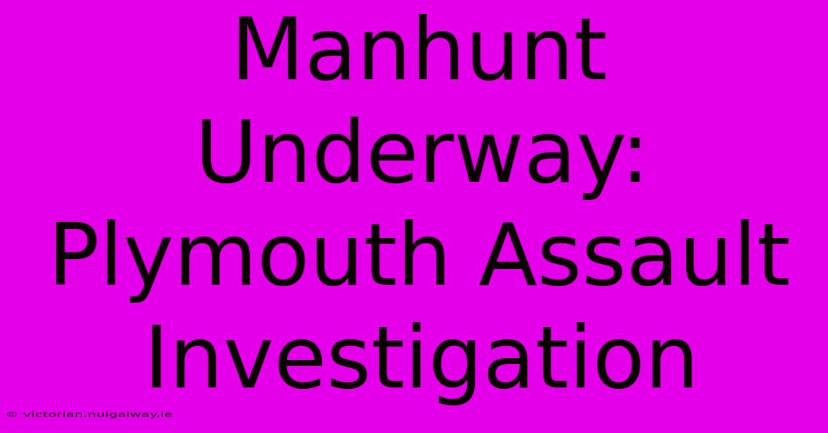 Manhunt Underway: Plymouth Assault Investigation