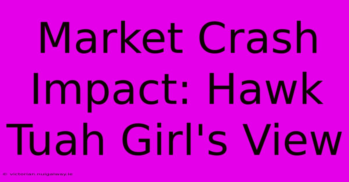 Market Crash Impact: Hawk Tuah Girl's View