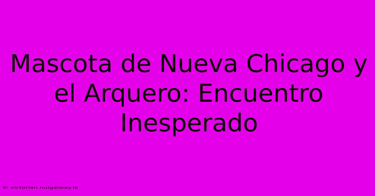 Mascota De Nueva Chicago Y El Arquero: Encuentro Inesperado 