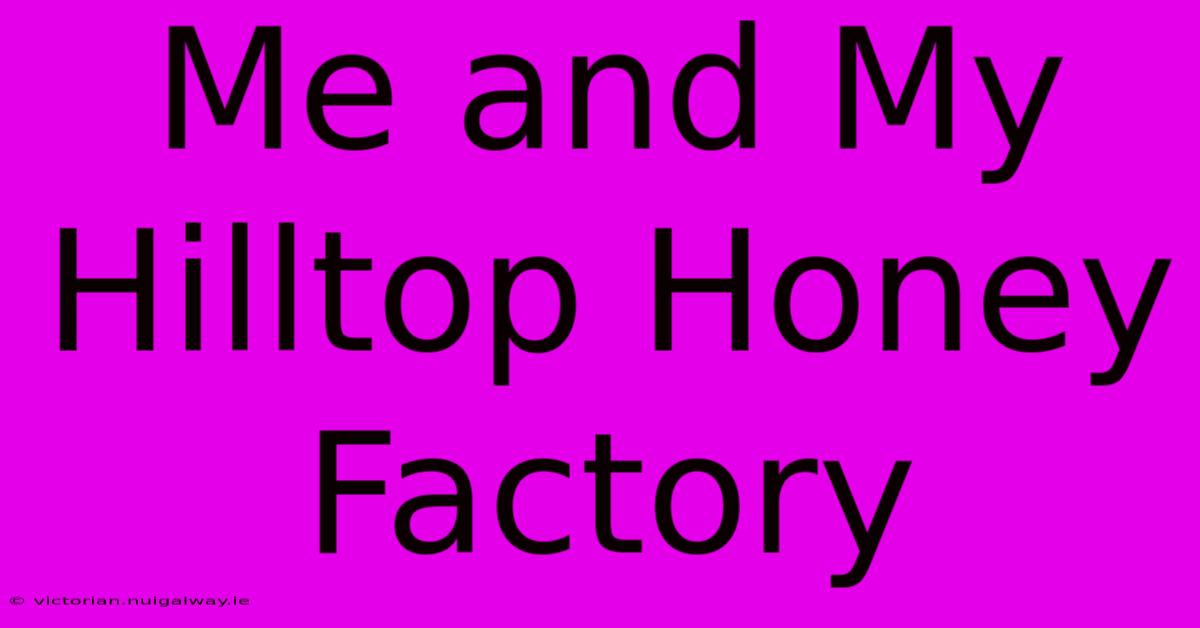 Me And My Hilltop Honey Factory