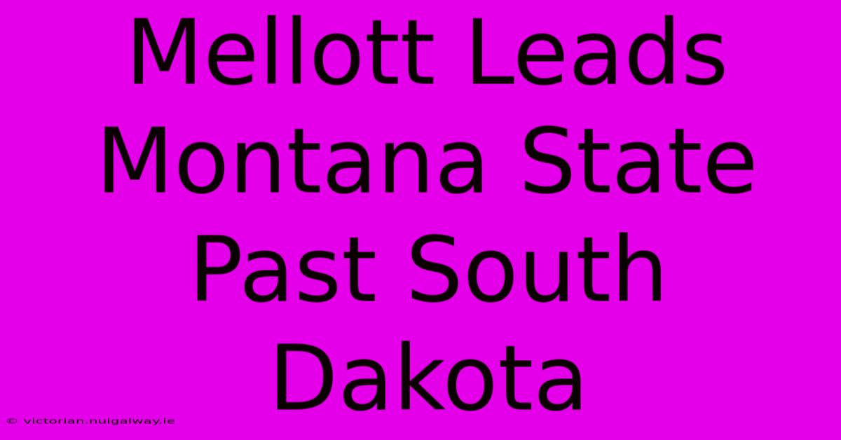 Mellott Leads Montana State Past South Dakota