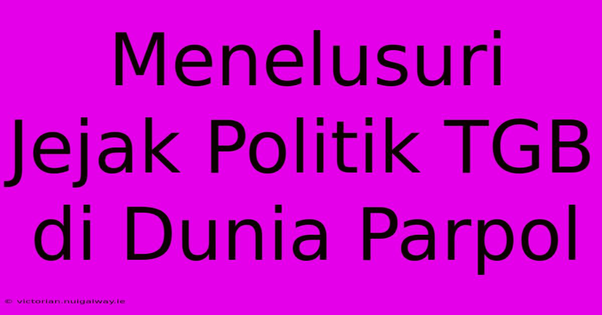 Menelusuri Jejak Politik TGB Di Dunia Parpol