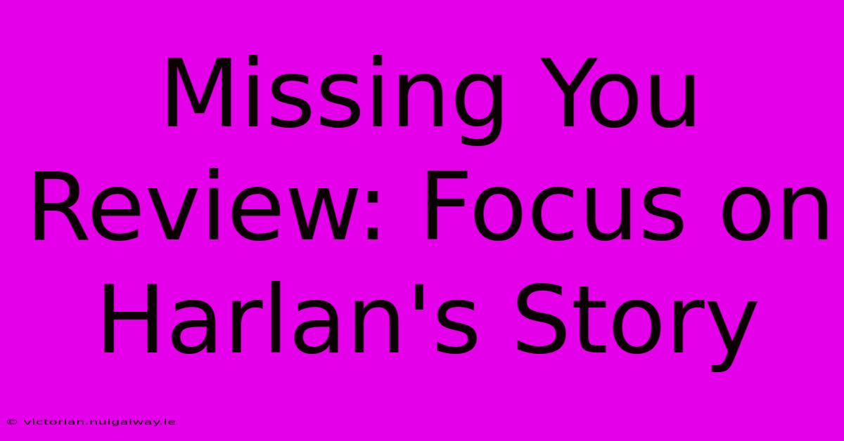 Missing You Review: Focus On Harlan's Story