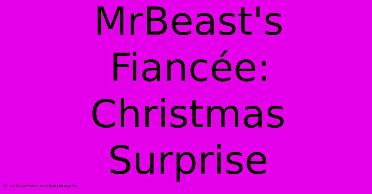 MrBeast's Fiancée: Christmas Surprise