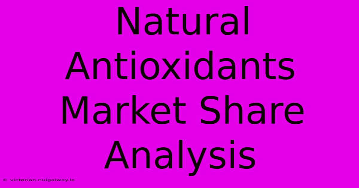 Natural Antioxidants Market Share Analysis