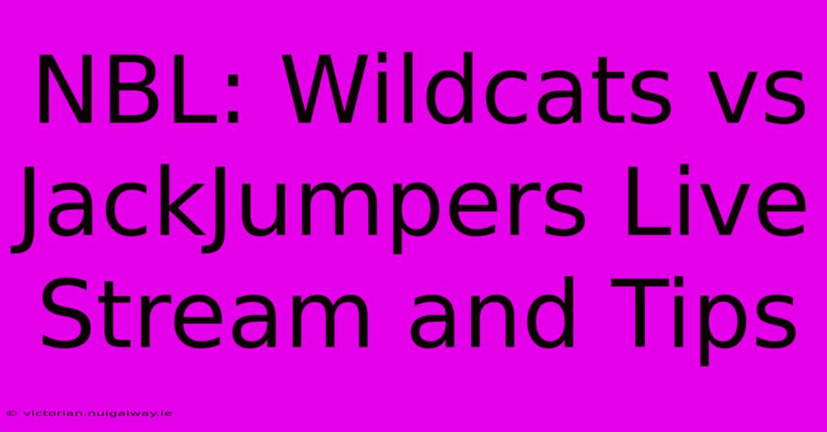 NBL: Wildcats Vs JackJumpers Live Stream And Tips