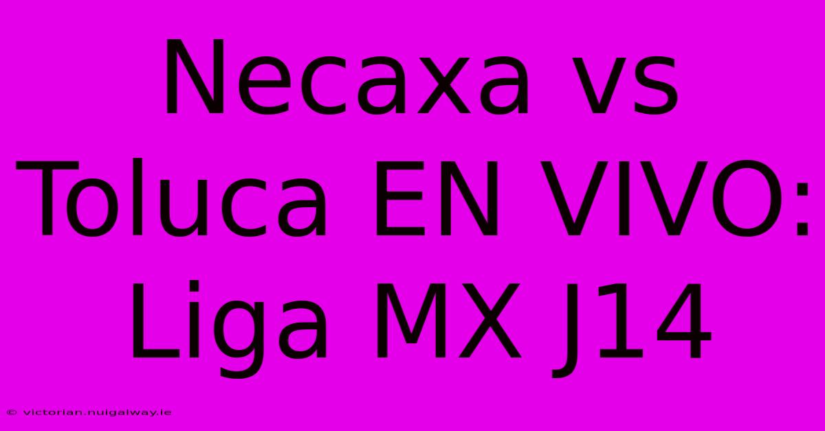 Necaxa Vs Toluca EN VIVO: Liga MX J14