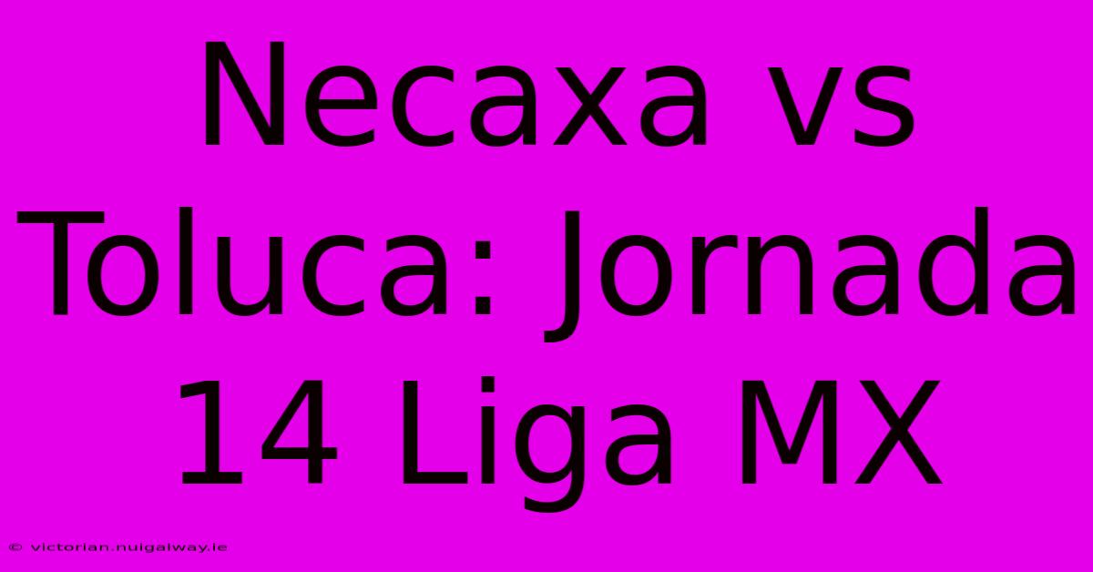 Necaxa Vs Toluca: Jornada 14 Liga MX