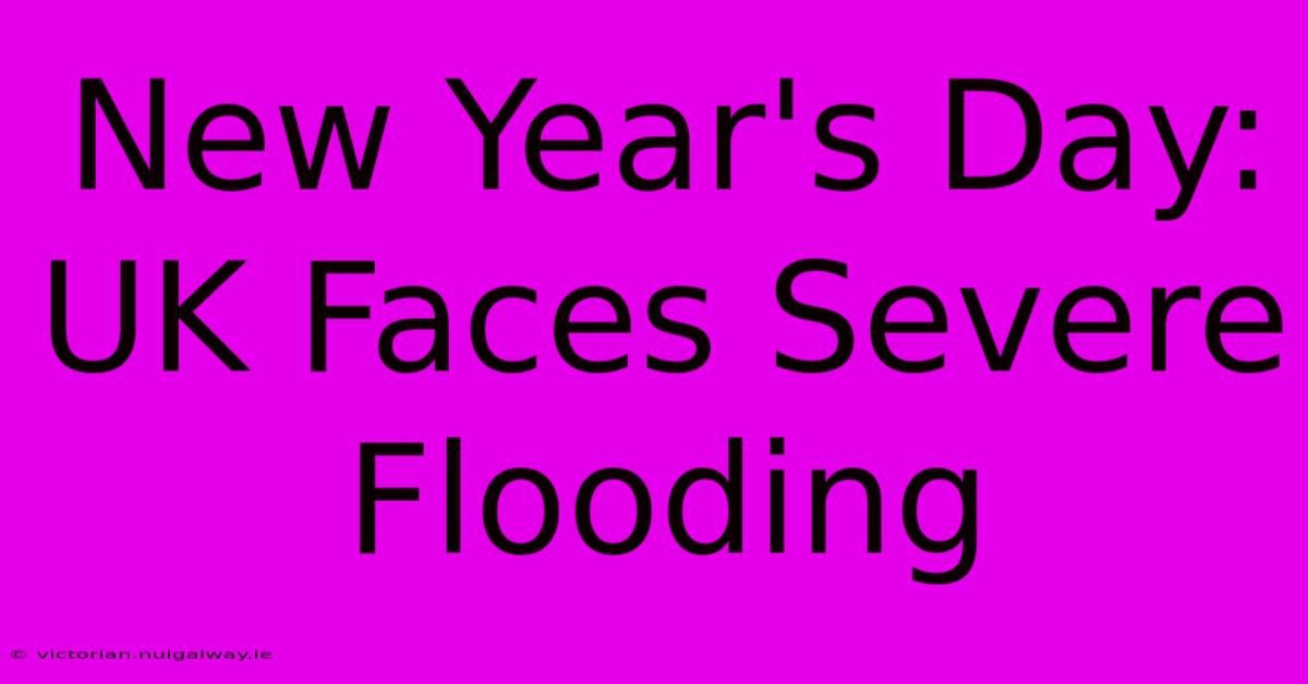 New Year's Day: UK Faces Severe Flooding