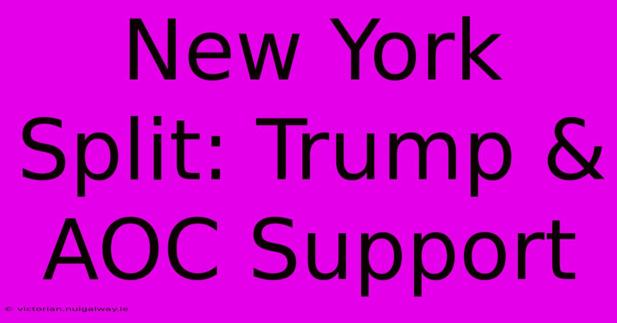 New York Split: Trump & AOC Support