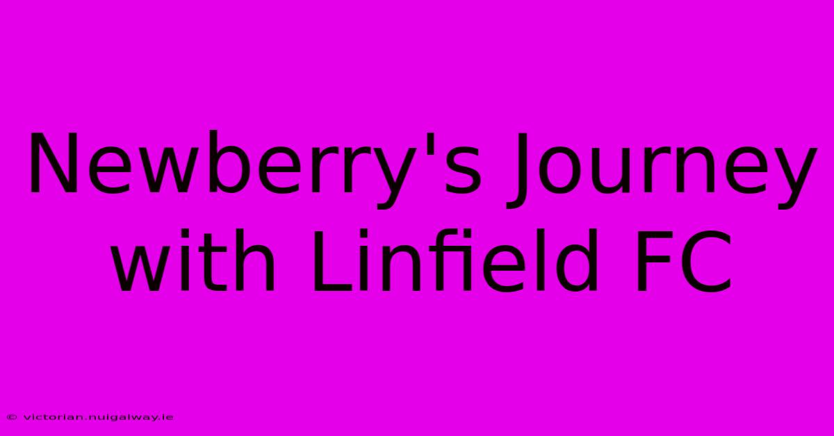 Newberry's Journey With Linfield FC