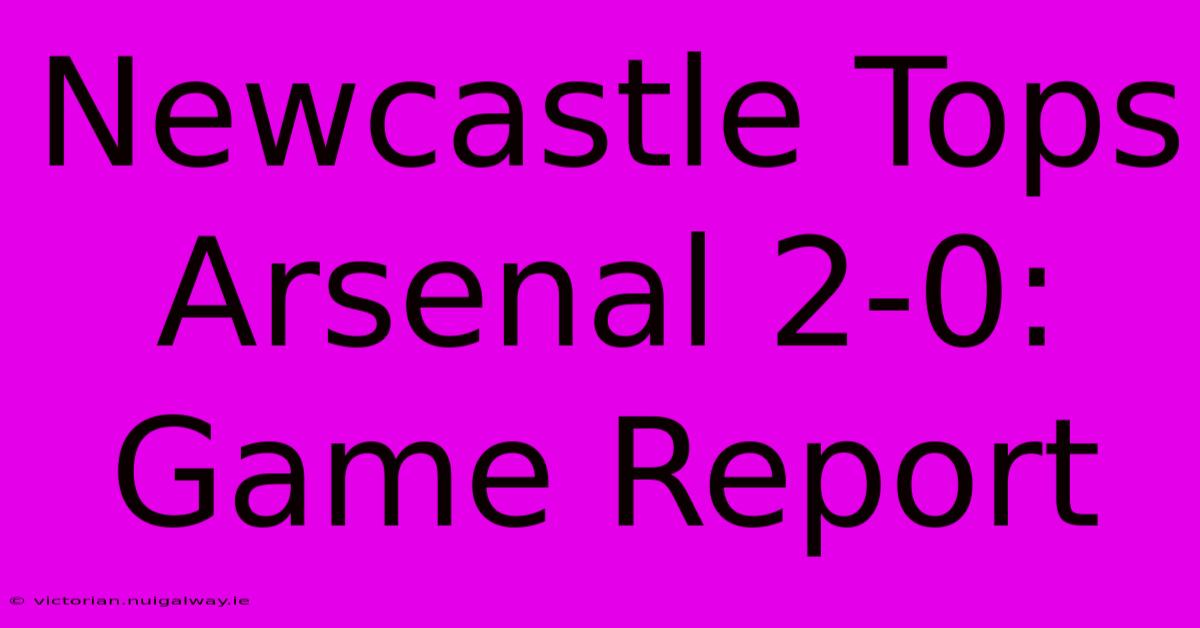 Newcastle Tops Arsenal 2-0: Game Report