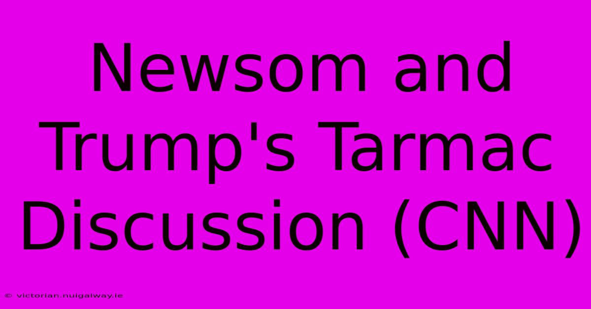 Newsom And Trump's Tarmac Discussion (CNN)