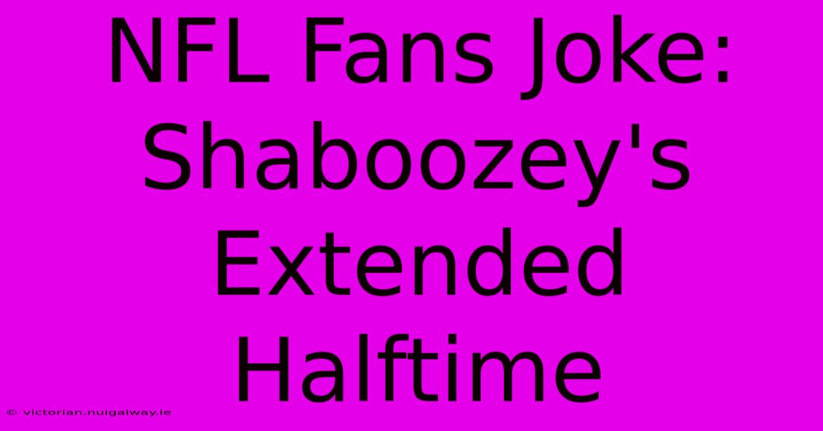 NFL Fans Joke: Shaboozey's Extended Halftime