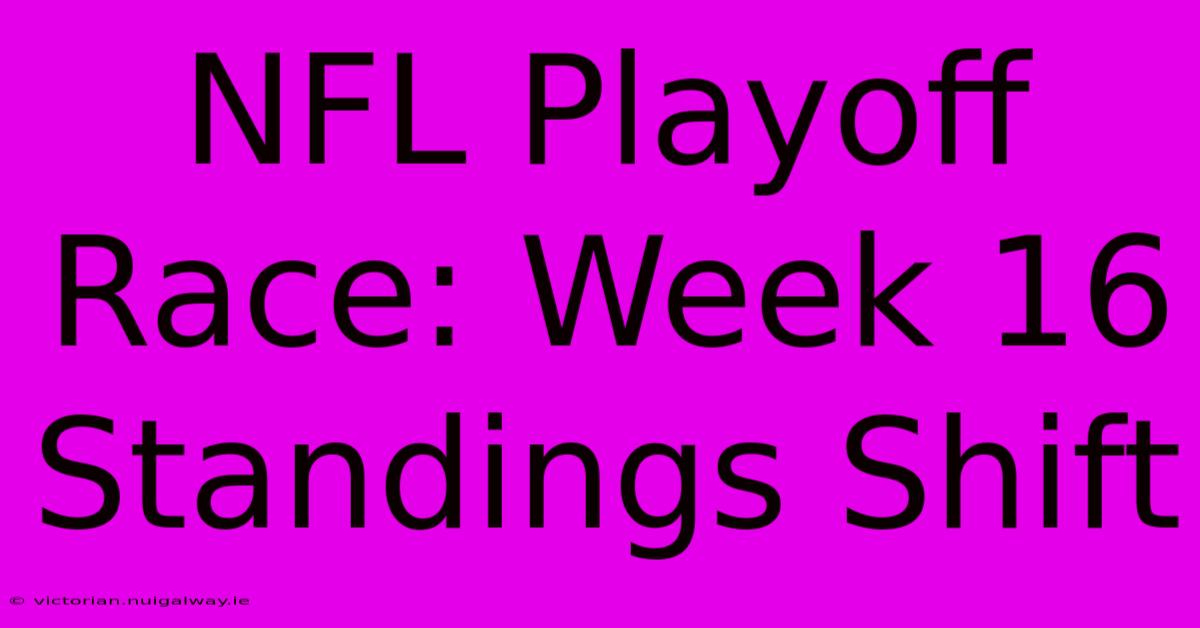 NFL Playoff Race: Week 16 Standings Shift