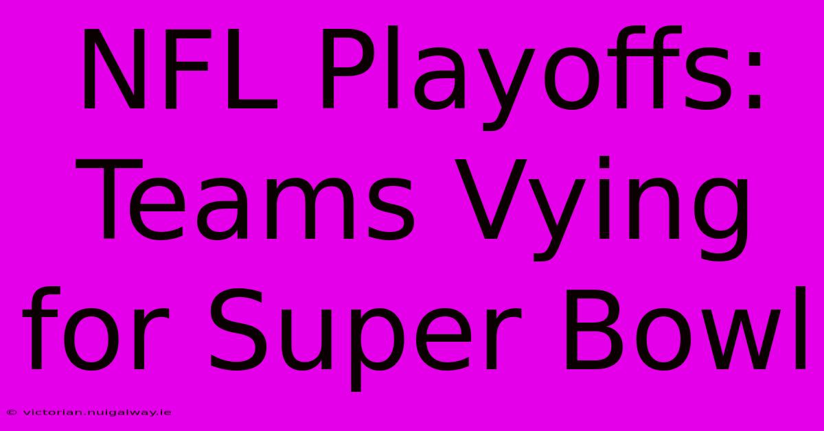 NFL Playoffs: Teams Vying For Super Bowl