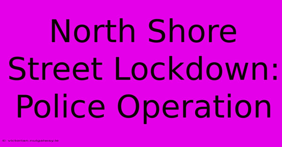 North Shore Street Lockdown: Police Operation