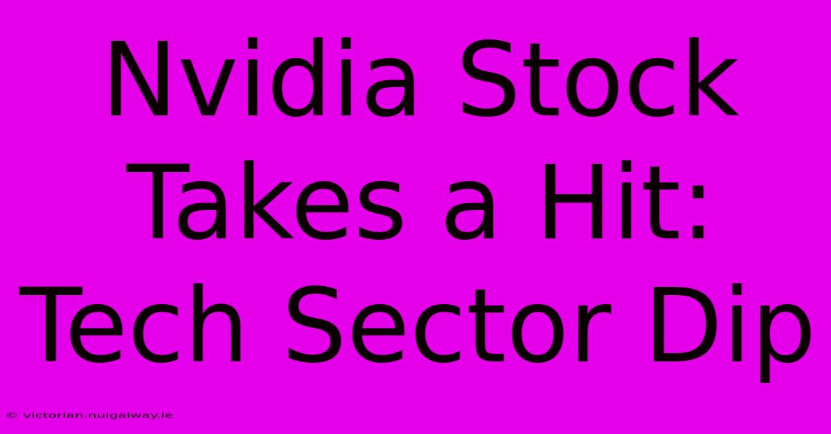 Nvidia Stock Takes A Hit: Tech Sector Dip