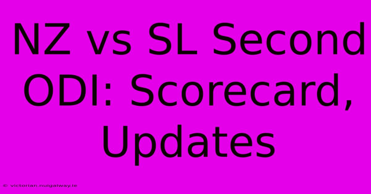 NZ Vs SL Second ODI: Scorecard, Updates