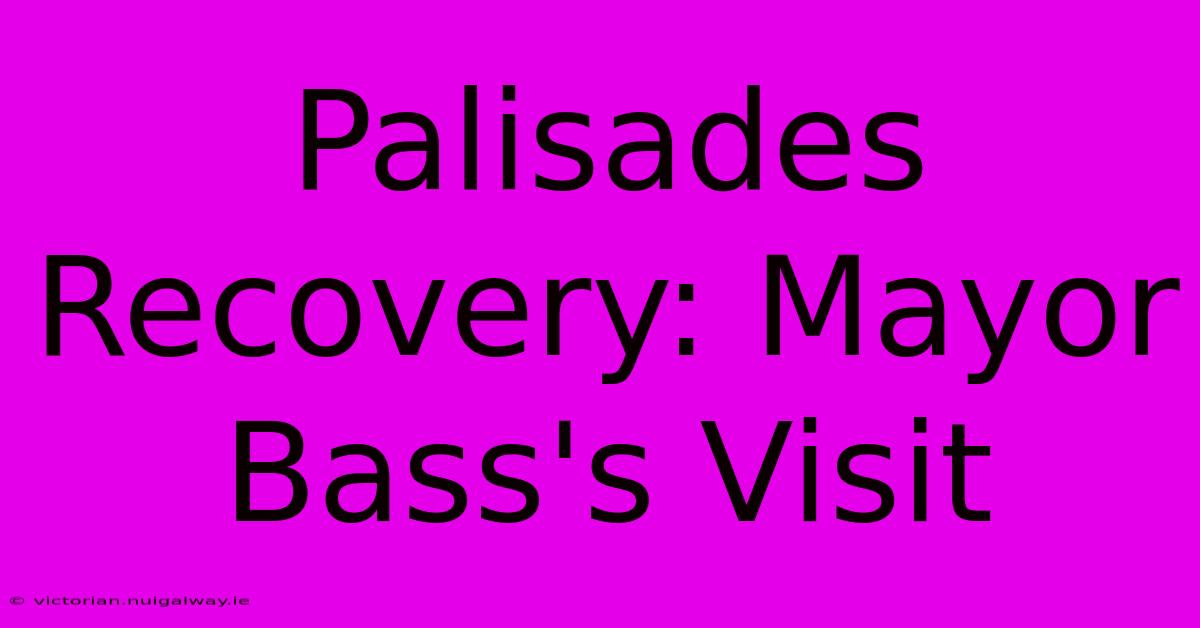 Palisades Recovery: Mayor Bass's Visit