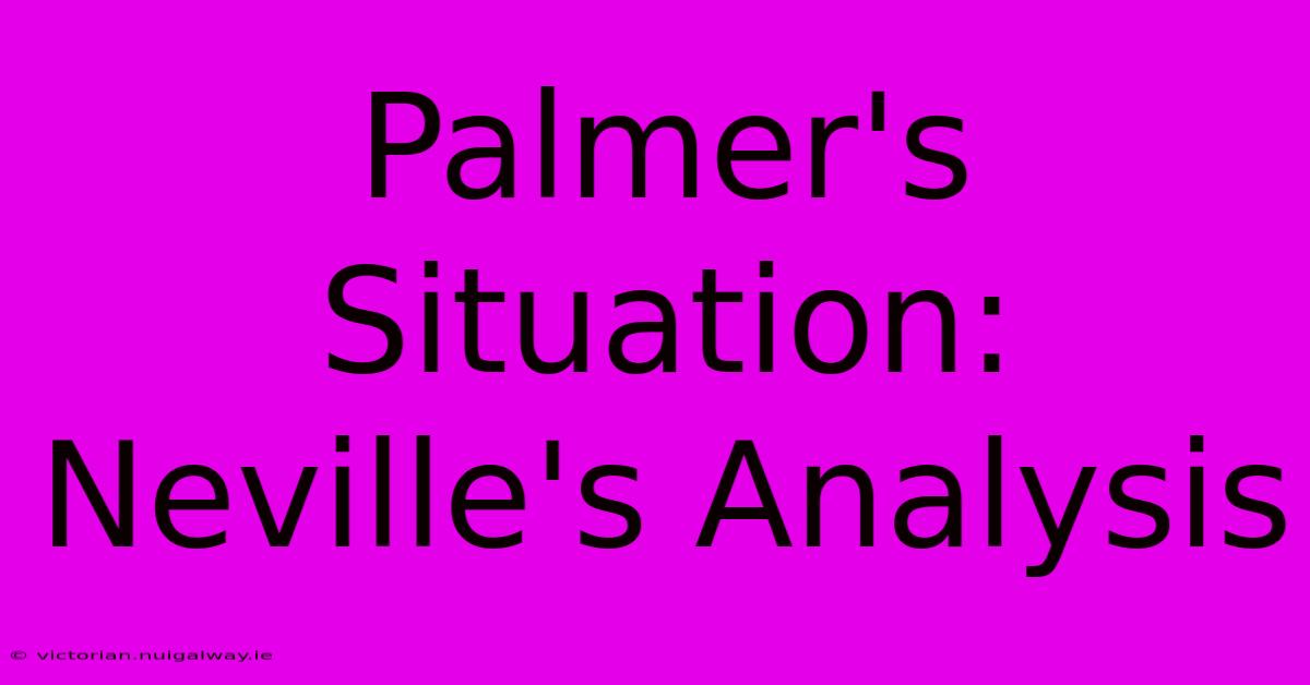 Palmer's Situation: Neville's Analysis