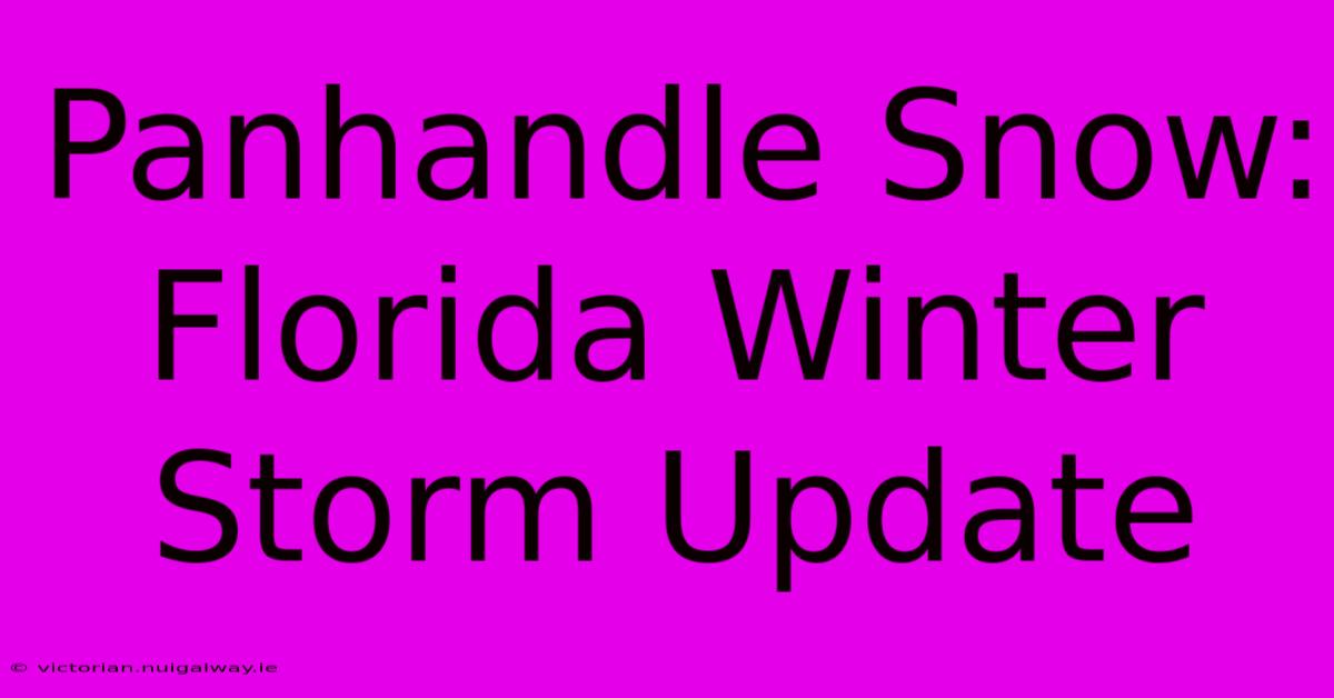 Panhandle Snow: Florida Winter Storm Update