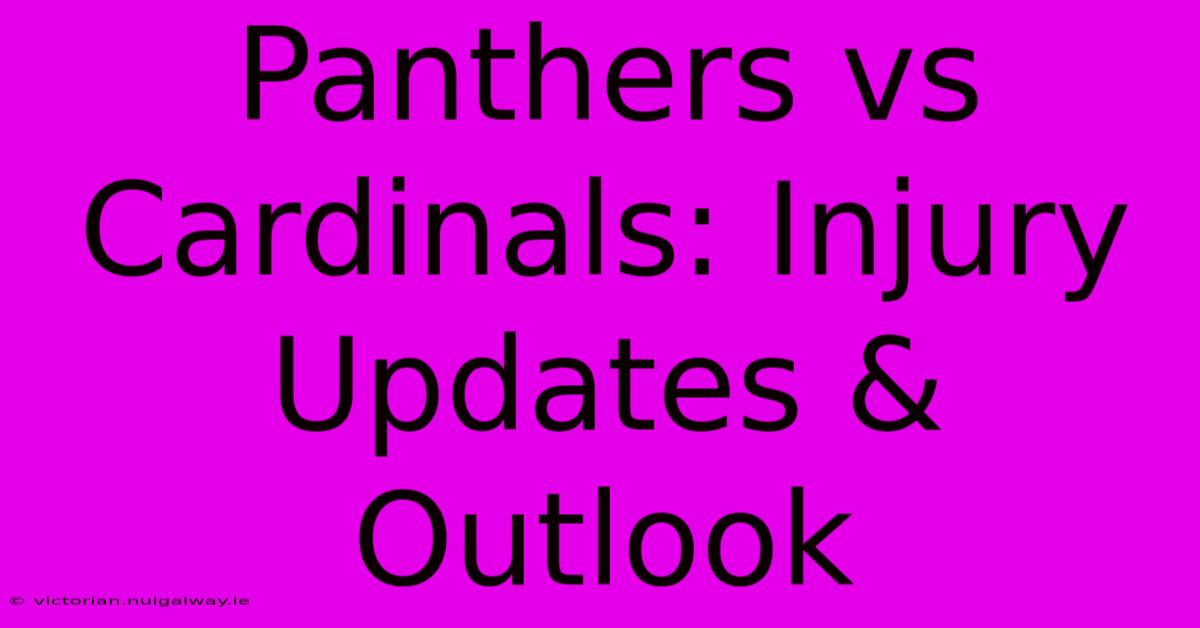 Panthers Vs Cardinals: Injury Updates & Outlook