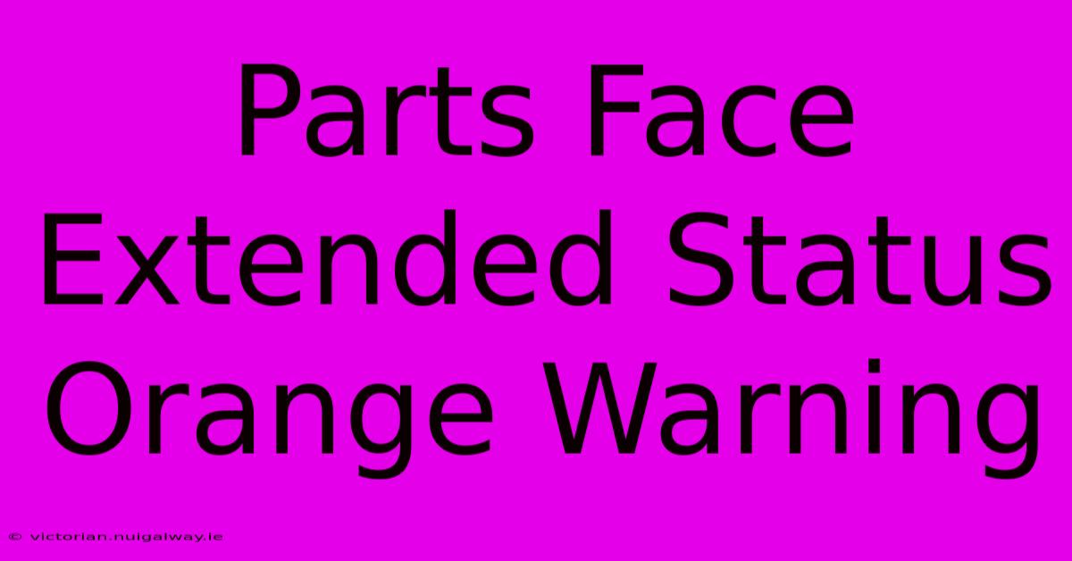 Parts Face Extended Status Orange Warning