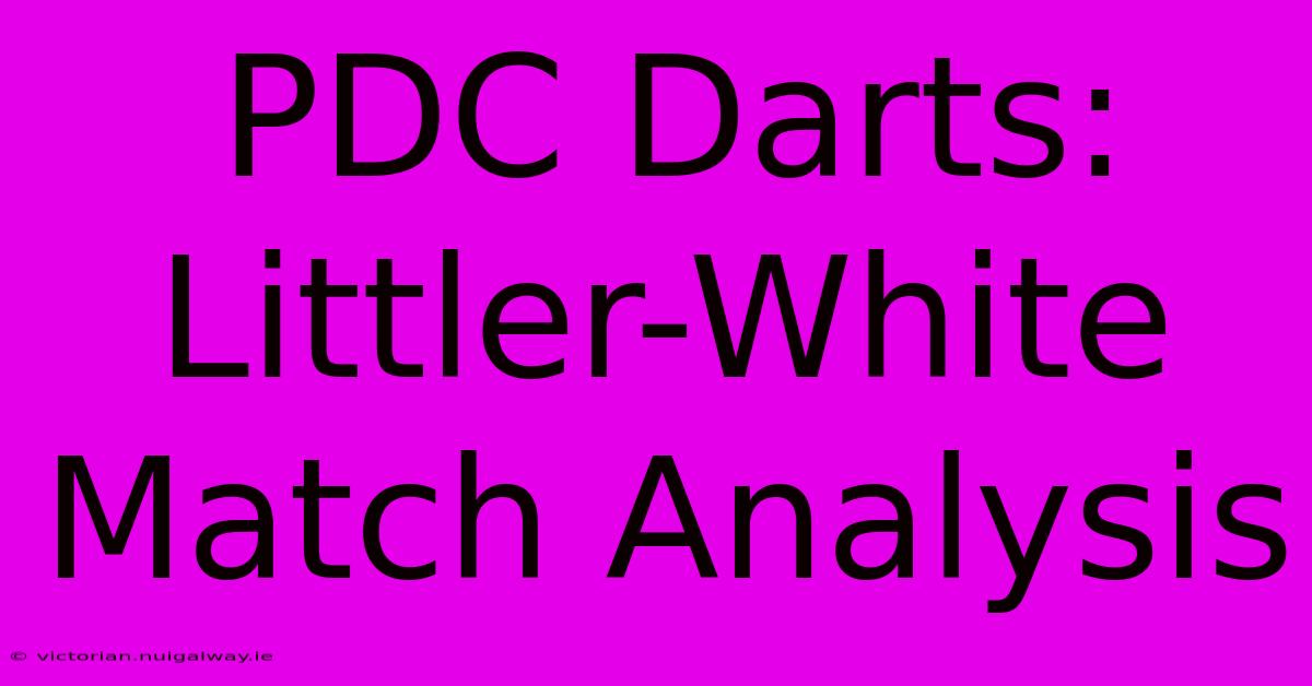 PDC Darts: Littler-White Match Analysis