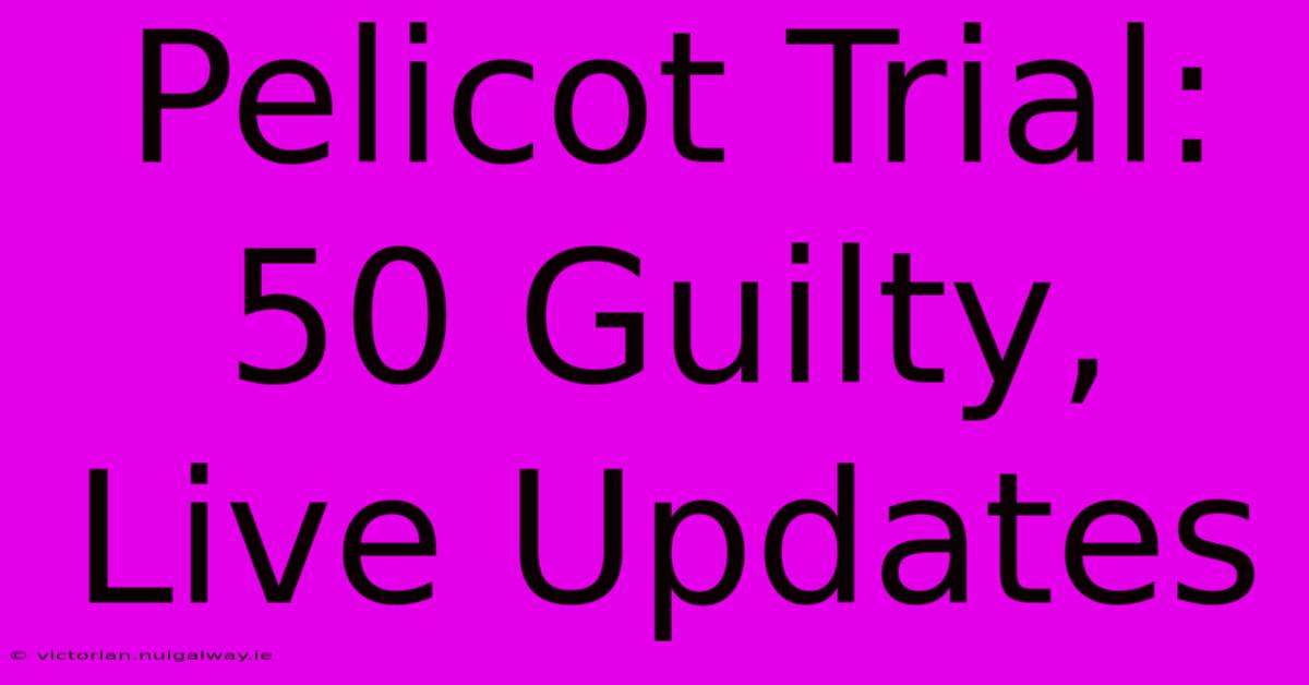 Pelicot Trial: 50 Guilty, Live Updates