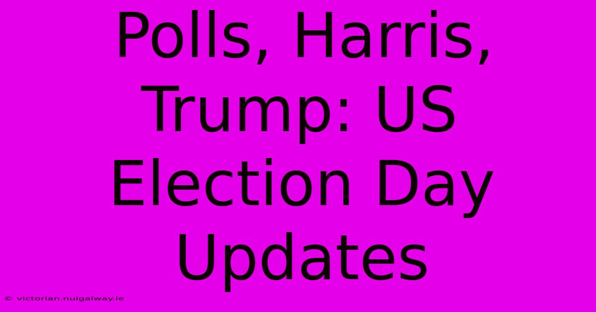 Polls, Harris, Trump: US Election Day Updates 