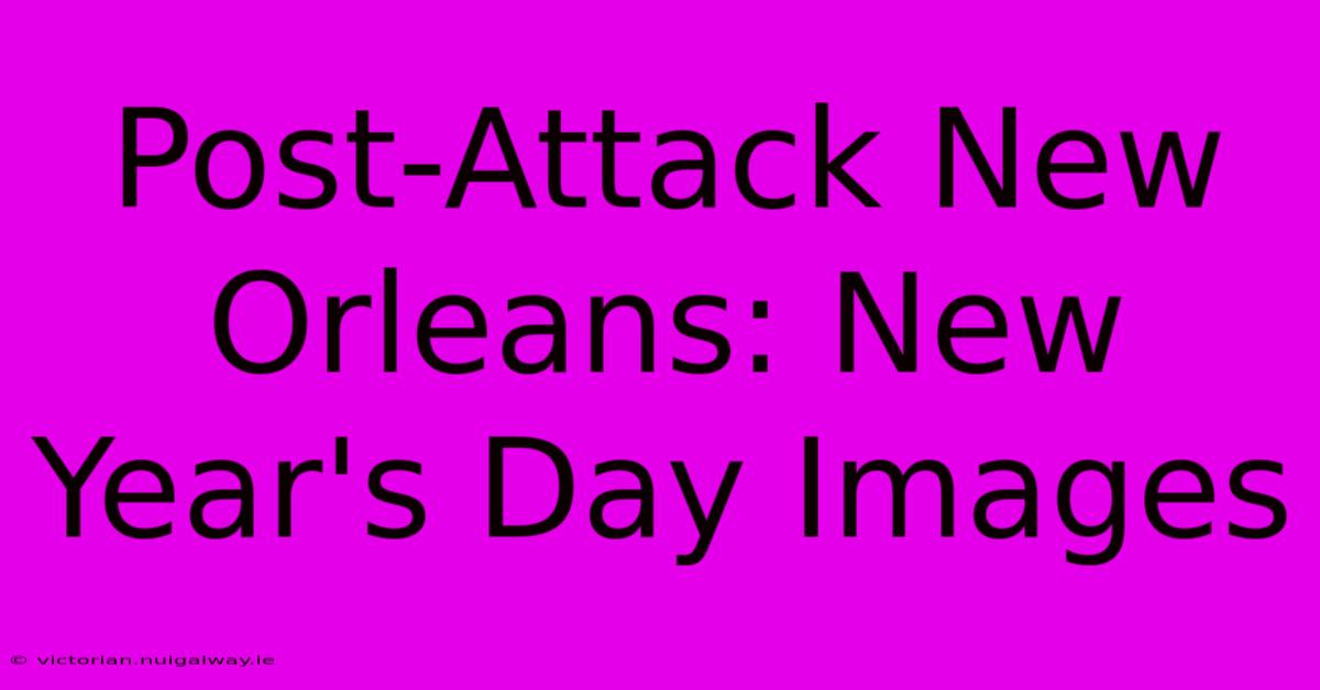 Post-Attack New Orleans: New Year's Day Images