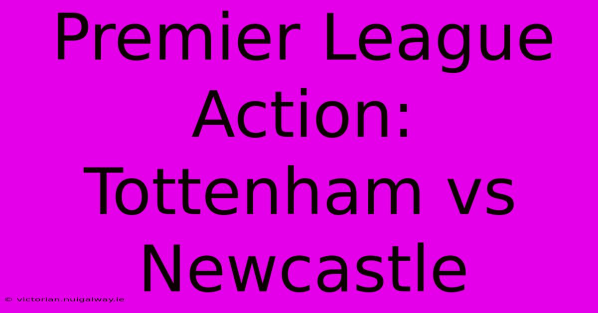 Premier League Action: Tottenham Vs Newcastle