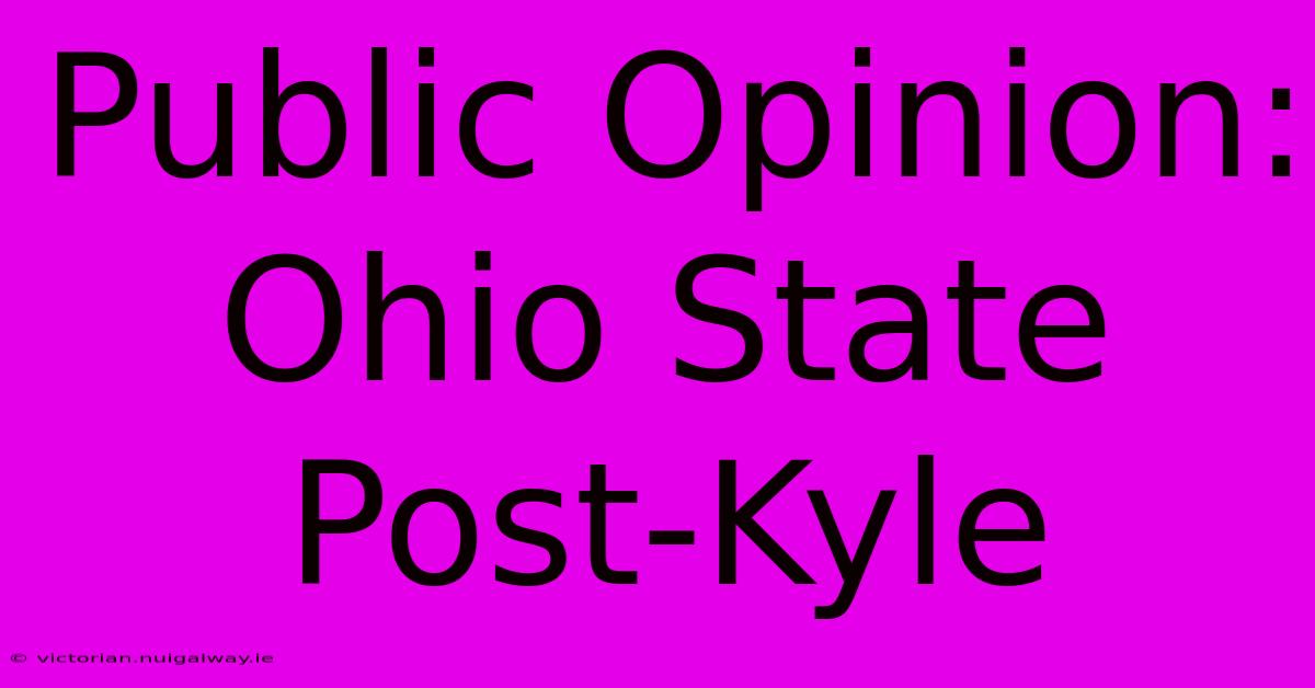 Public Opinion: Ohio State Post-Kyle