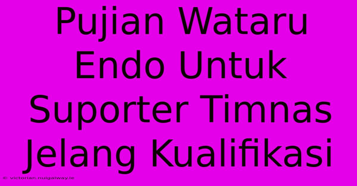 Pujian Wataru Endo Untuk Suporter Timnas Jelang Kualifikasi