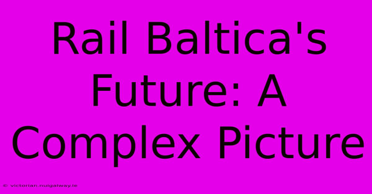 Rail Baltica's Future: A Complex Picture 