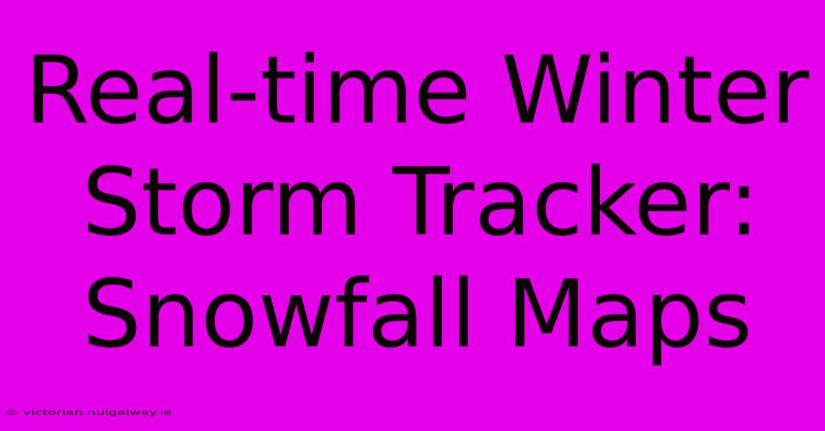 Real-time Winter Storm Tracker: Snowfall Maps