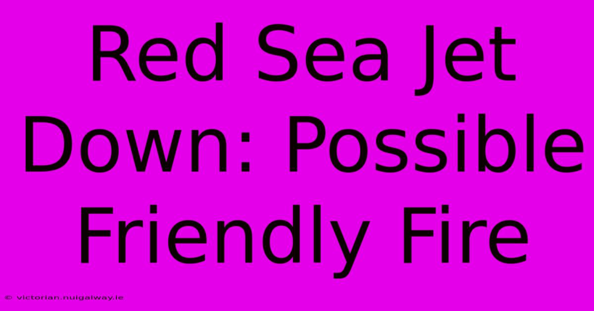 Red Sea Jet Down: Possible Friendly Fire