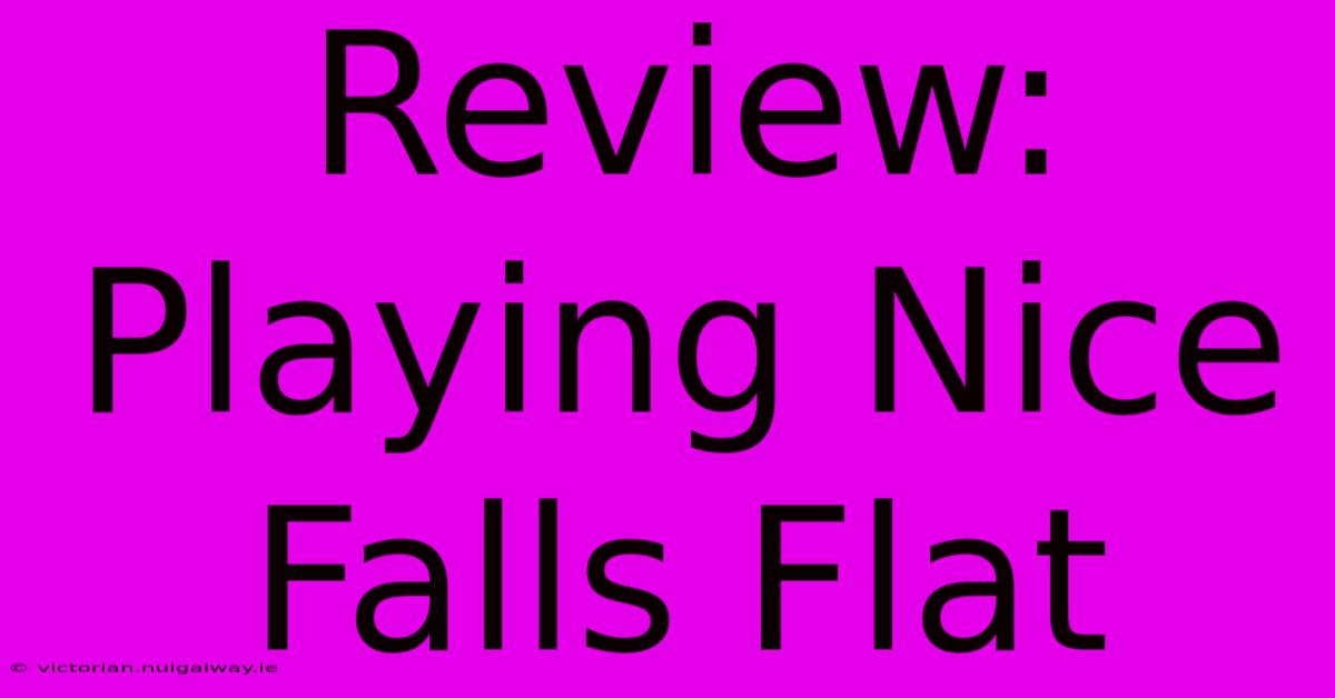 Review: Playing Nice Falls Flat