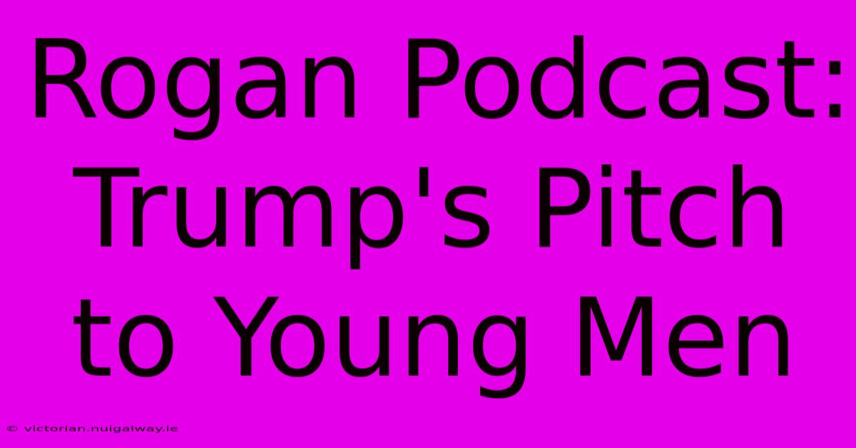 Rogan Podcast: Trump's Pitch To Young Men