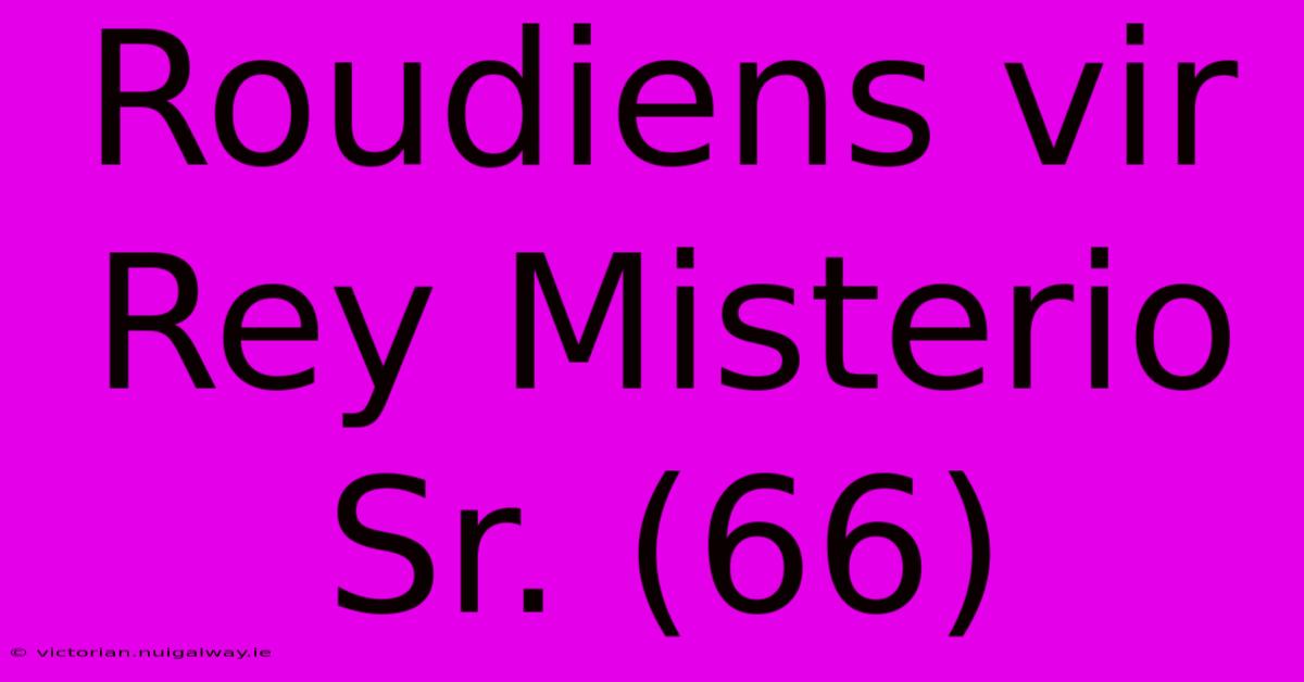 Roudiens Vir Rey Misterio Sr. (66)