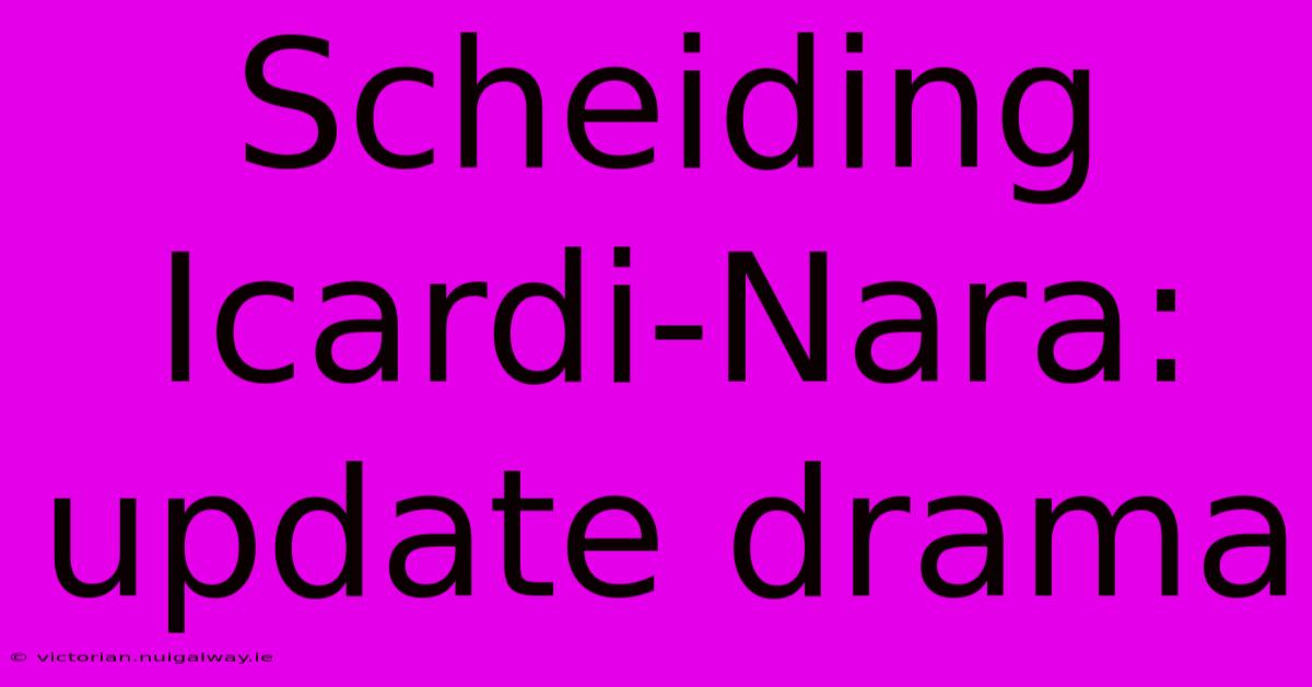 Scheiding Icardi-Nara: Update Drama