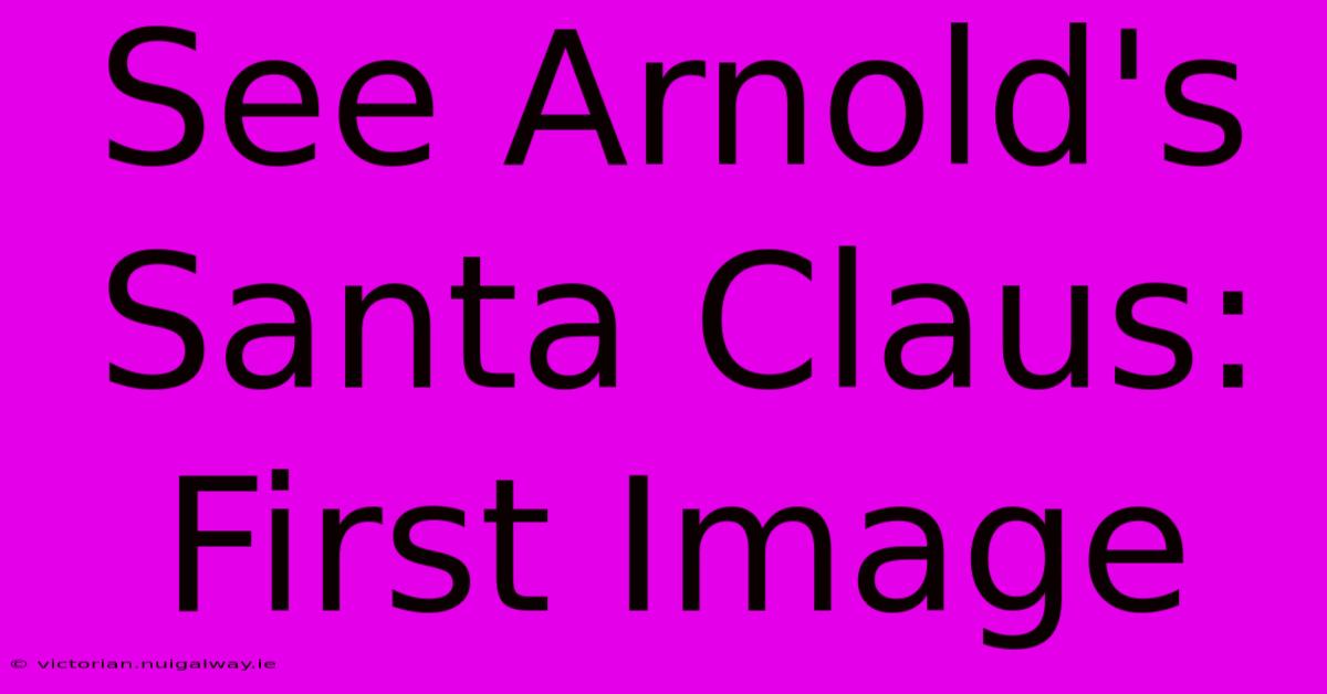 See Arnold's Santa Claus: First Image