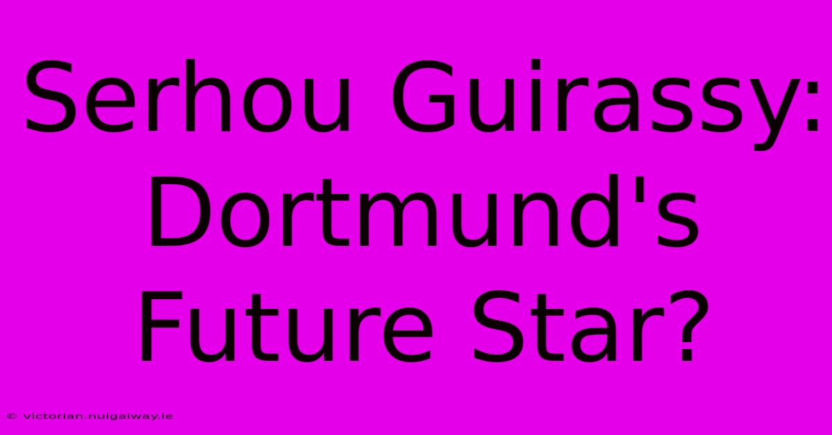 Serhou Guirassy:  Dortmund's Future Star?