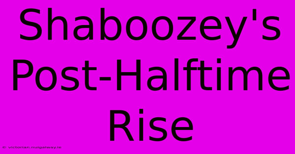 Shaboozey's Post-Halftime Rise