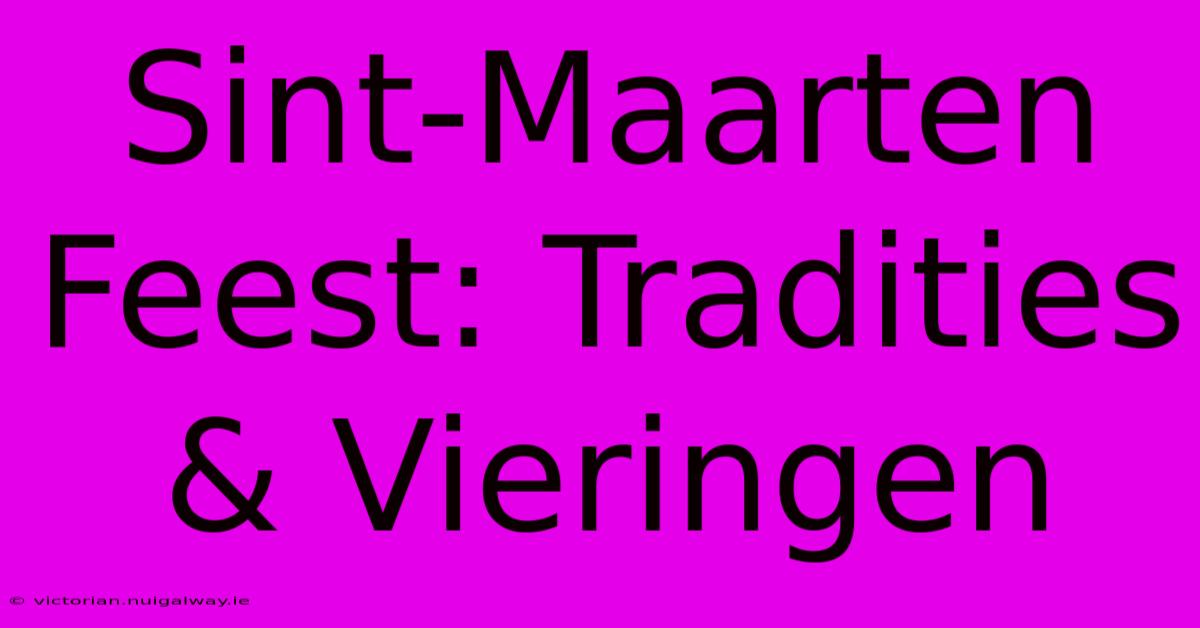 Sint-Maarten Feest: Tradities & Vieringen