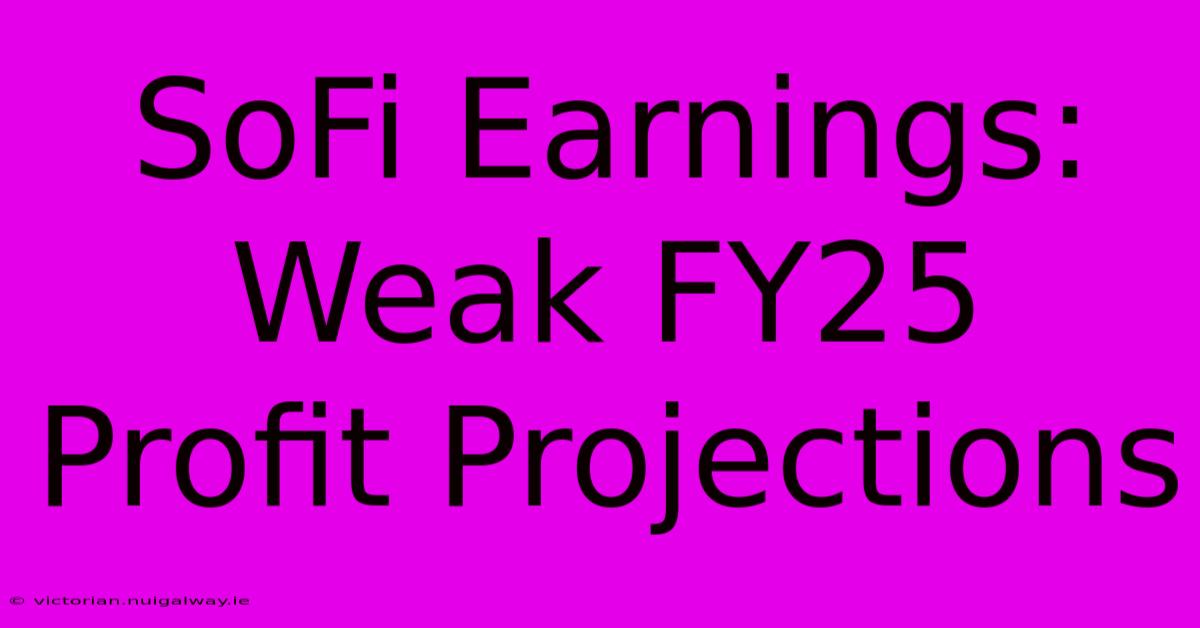 SoFi Earnings: Weak FY25 Profit Projections