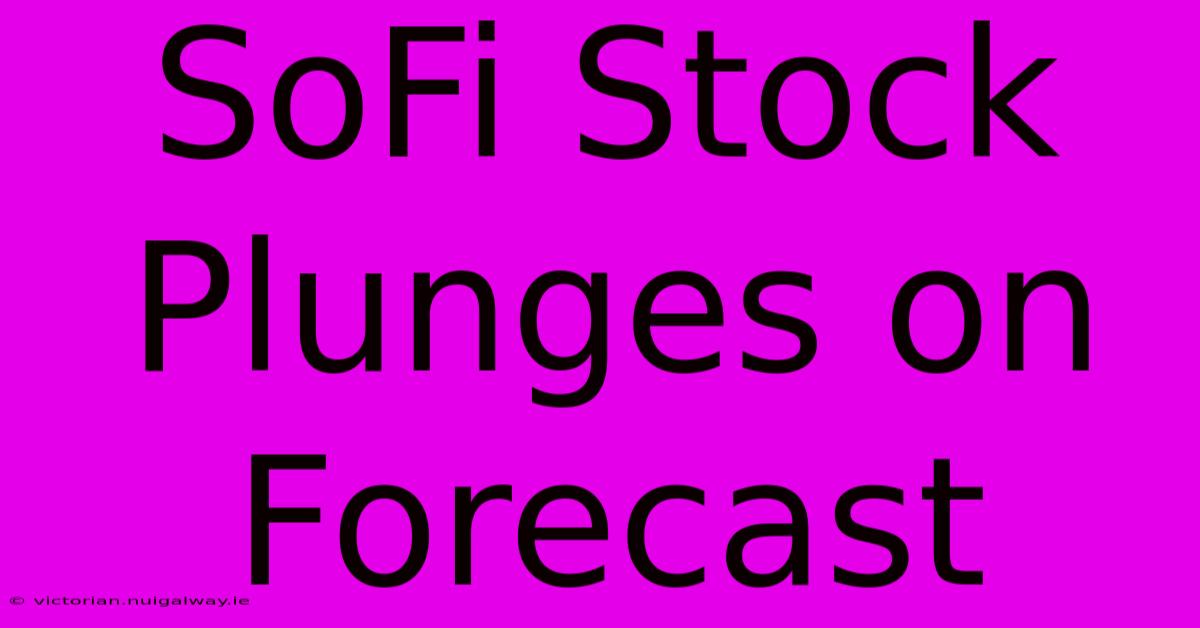 SoFi Stock Plunges On Forecast