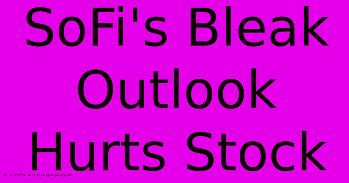 SoFi's Bleak Outlook Hurts Stock