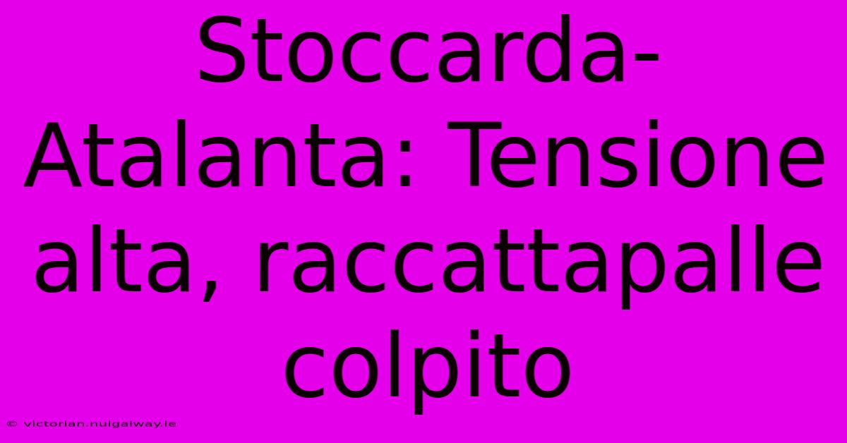 Stoccarda-Atalanta: Tensione Alta, Raccattapalle Colpito 